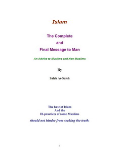 islam the complete and final message to man